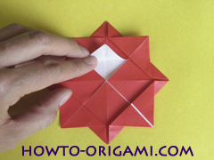 Simple flower origami - how to origami simple flower instruction15