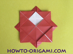 Simple flower origami - how to origami simple flower instruction16