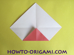 Simple flower origami - how to origami simple flower instruction7