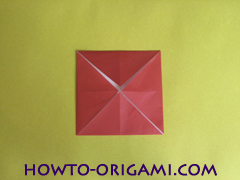 Simple flower origami - how to origami simple flower instruction8