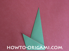 Flower stem origami - how to origami stem for flower instruction 10 for children