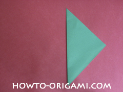 Flower stem origami - how to origami stem for flower instruction 2 for children