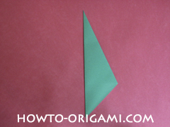 Flower stem origami - how to origami stem for flower instruction 7 for children