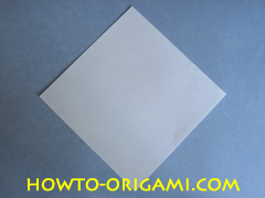 Swan origami - How to make swan origami instruction 1 - Child origami