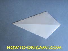 Swan origami - How to make swan origami instruction 6 - Child origami