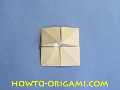 Table origami - How to make table origami instruction 25- Children origami