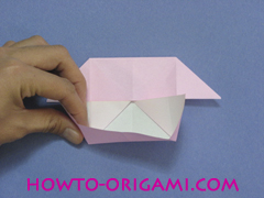 boat origami, how to origami a tricky boat instruction16 - easy origami for kids