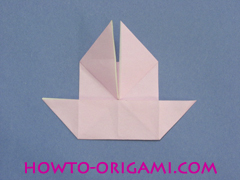 boat origami, how to origami a tricky boat instruction19 - easy origami for kids