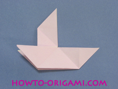 boat origami, how to origami a tricky boat instruction29 - easy origami for kids