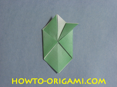 Turtle origami - How to origami turtle instruction 12 - Kid's origami