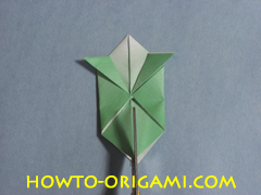 Turtle origami - How to origami turtle instruction 14 - Kid's origami