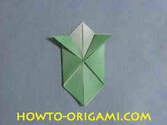 Turtle origami - How to origami turtle instruction 15 - Kid's origami