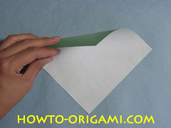 Turtle origami - How to origami turtle instruction 1- Kid's origami