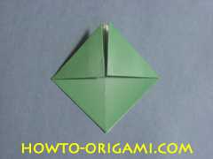 Turtle origami - How to origami turtle instruction 9 - Kid's origami