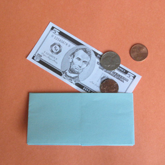 Wallet origami - How to make wallet origami instruction - Kids origami