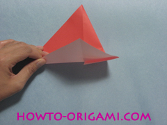 Boat origami - how to origami Yacht instruction7